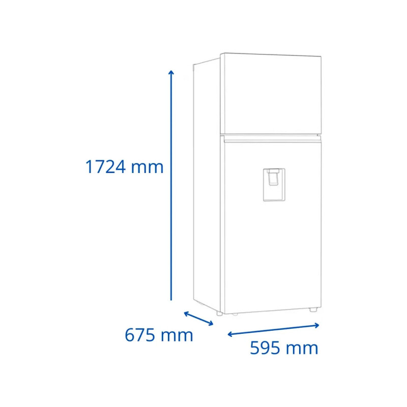 REFRIGERADOR JAMES RJ 401 INVERTER -Inox. c/Dispensador 338L N/A