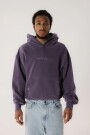 Pigment Dyed Purple Icon Hoodi Violeta