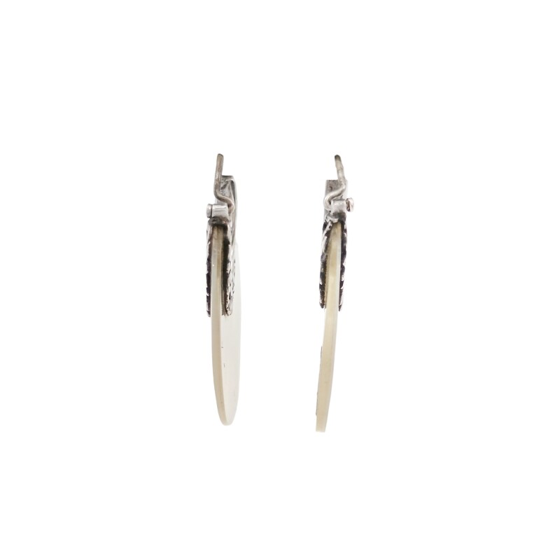 Caravanas Circulo-Plata 925-Piedra Nacar-CA3309 Conpiedra