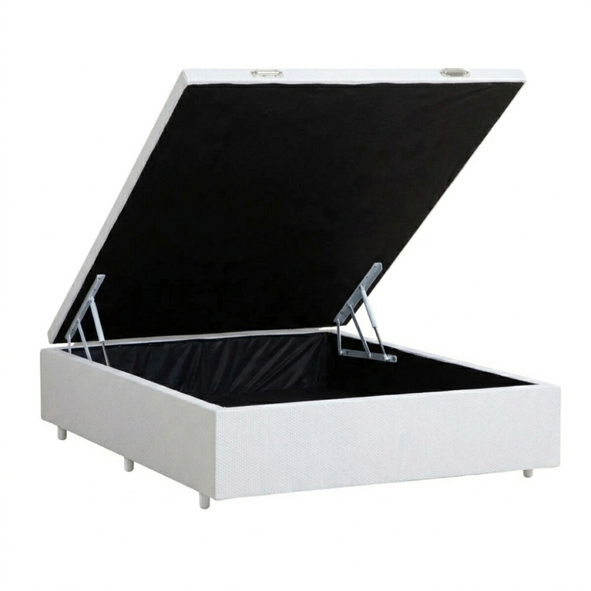 BOX BAÚL PLAZA Y MEDIA BASE GUADARROPA CAMA - BLANCO 