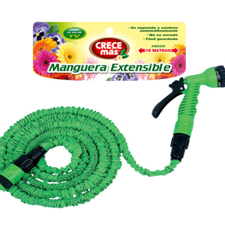 CRECE MÁS Manguera Extensible 15mts Verde