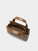 Bolso Tote Con Hebilla camel