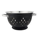 COLADOR ACERO INOX D25CM EXTERIOR NEGRO MATE COLADOR ACERO INOX D25CM EXTERIOR NEGRO MATE