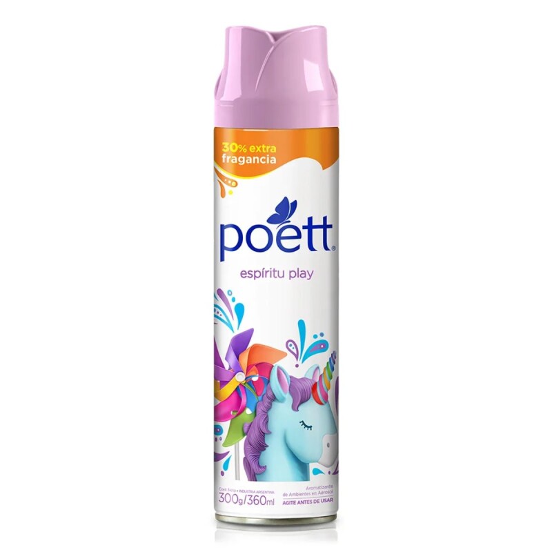 Desodorante de Ambiente Poett Aerosol Espíritu Play 360 ML Desodorante de Ambiente Poett Aerosol Espíritu Play 360 ML