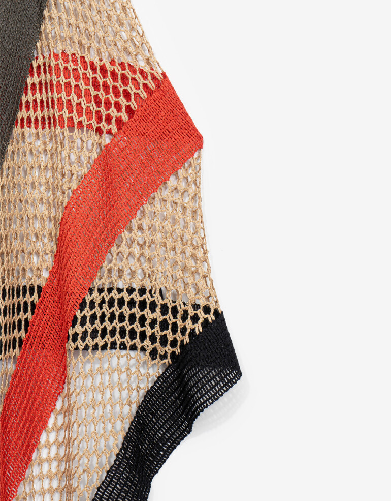 Kimonos Kimono De Red Tejida - Combinacion Multicolor