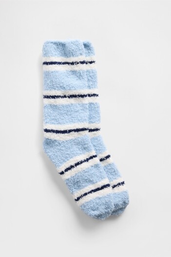 Medias Cozy Mujer Blue Stripe