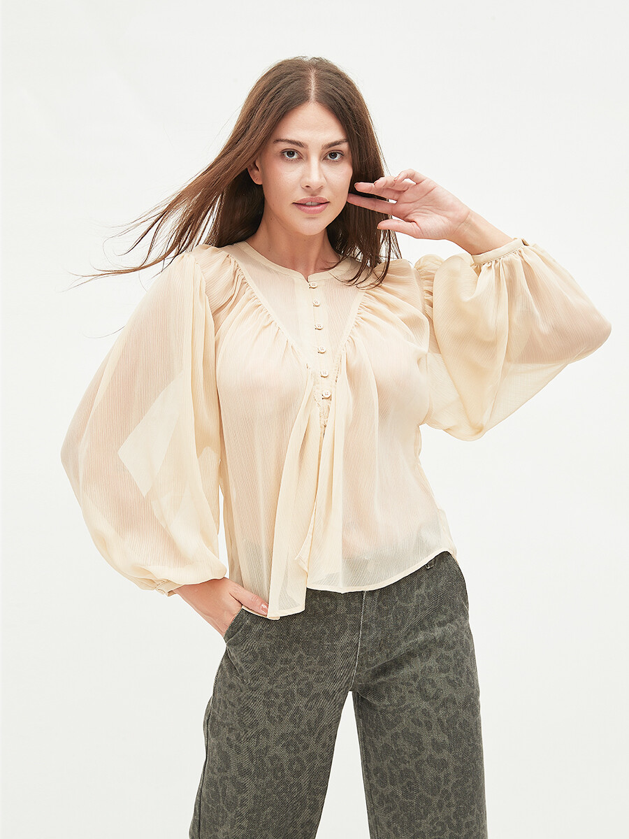 BLUSA MORITAN - BEIGE 