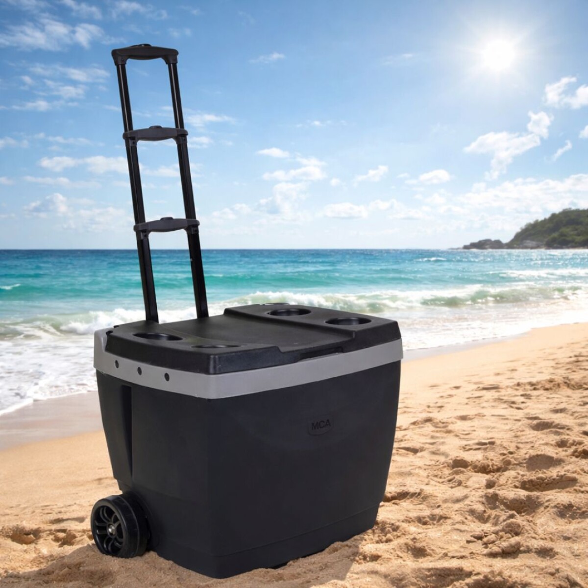 CONSERVADORA 42 LITROS NEGRA CON RUEDAS 