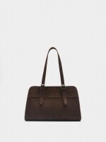 Bolso Tote Efecto Piel marron