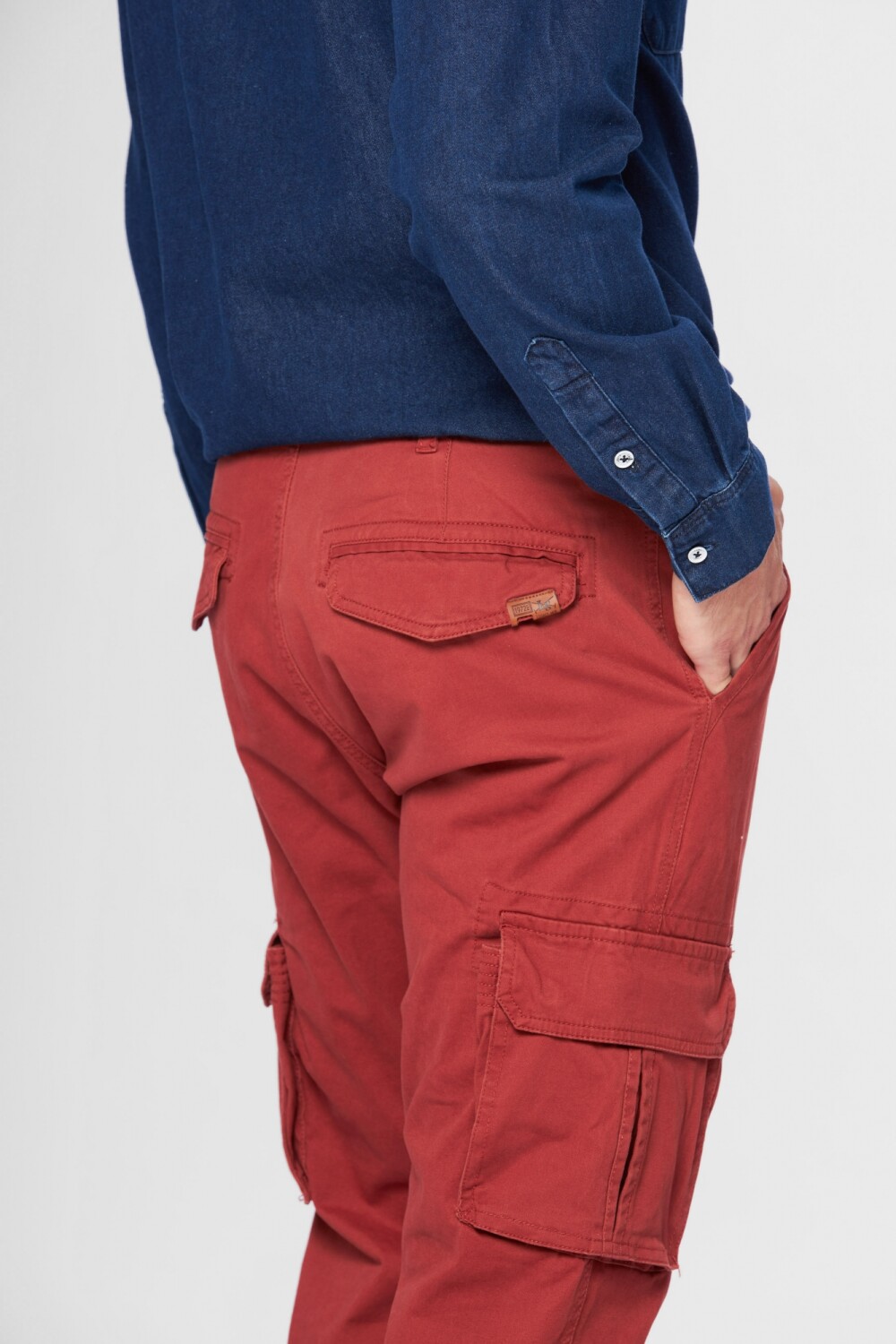 PANTALÓN CARGO SPANDEX Terracota