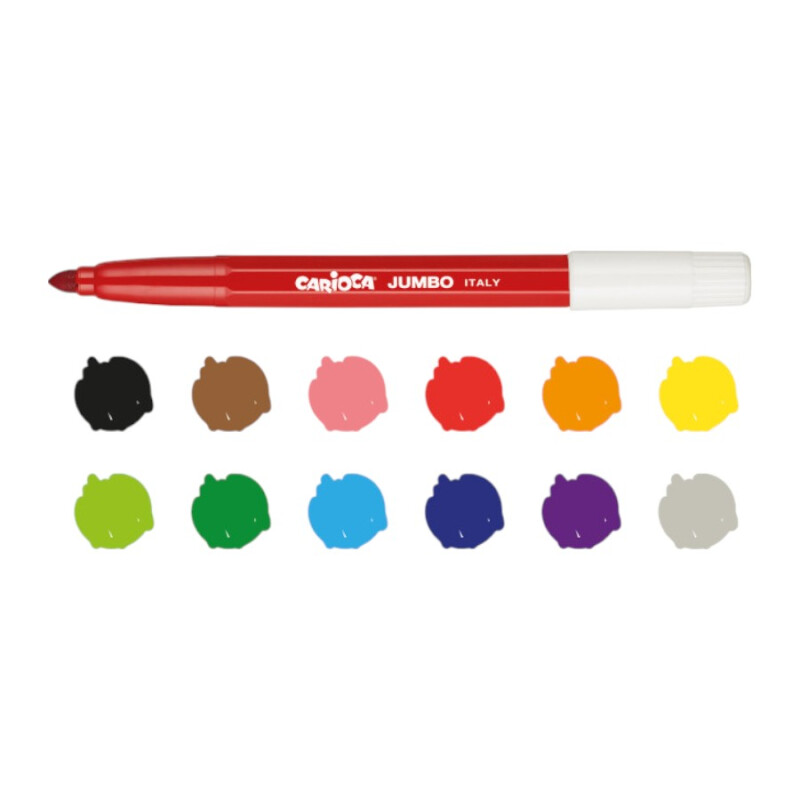 Marcadores Carioca Jumbo x12 Marcadores Carioca Jumbo x12