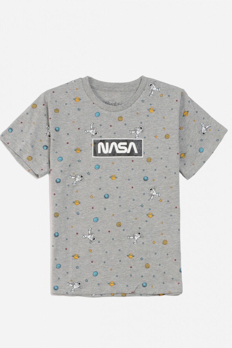 Remera astronautas GRIS