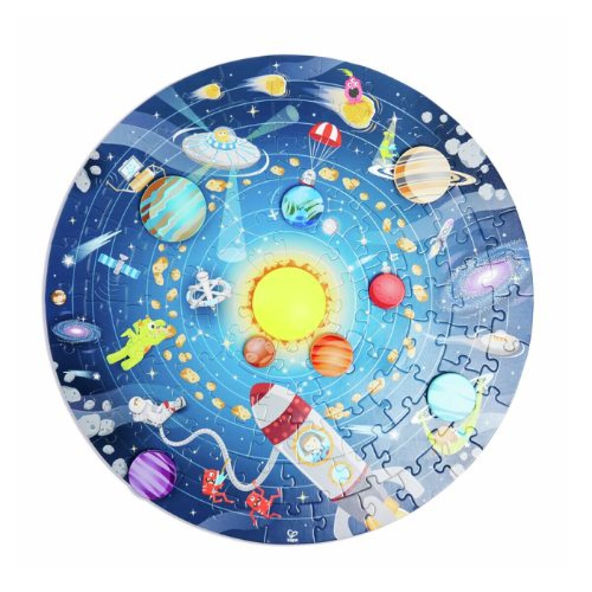 Puzzle redondo - Sistema Solar - Hape - Puzzle Redondo - Sistema Solar - Hape 