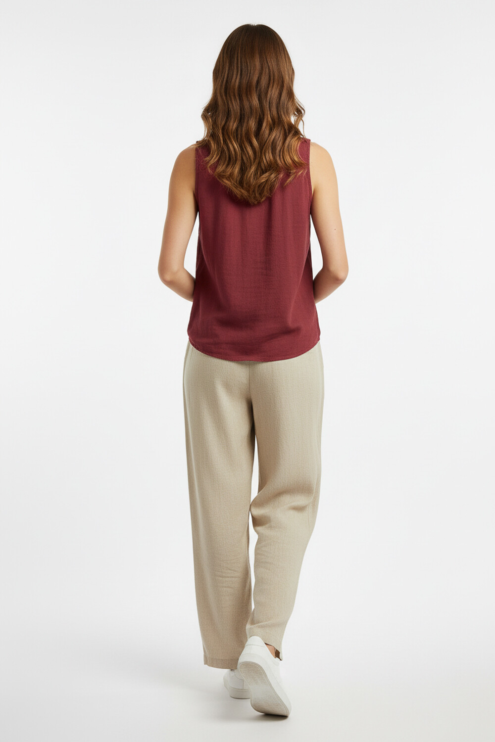 Musculosa Avi Bordeaux Claro