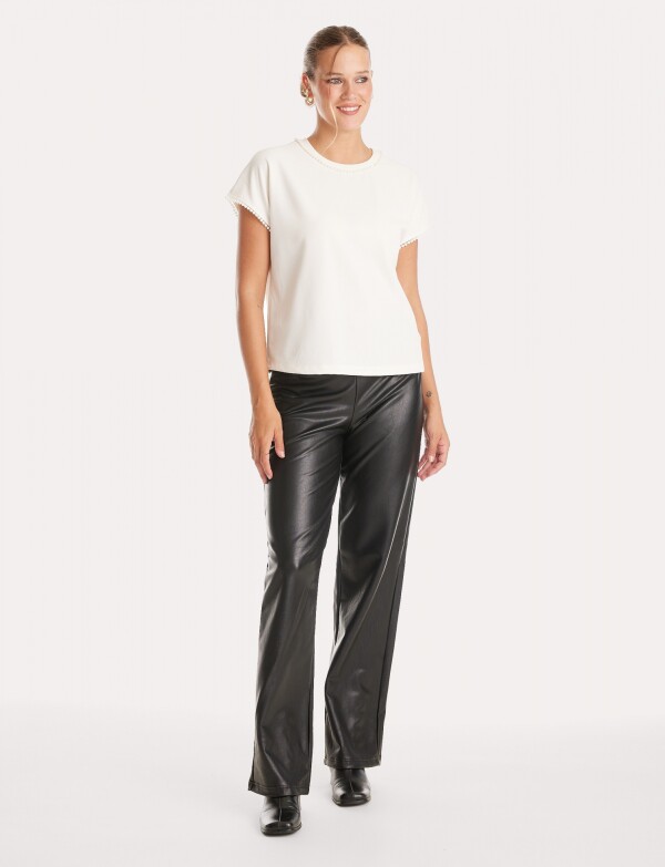 Blusa Perlas CRUDO