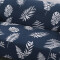 Funda Sillón 4 cuerpo Estampada Hojas Azules