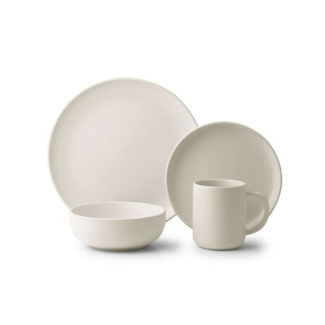 Set 16Pzas Stoneware D27-20-16/400Ml Jasper White