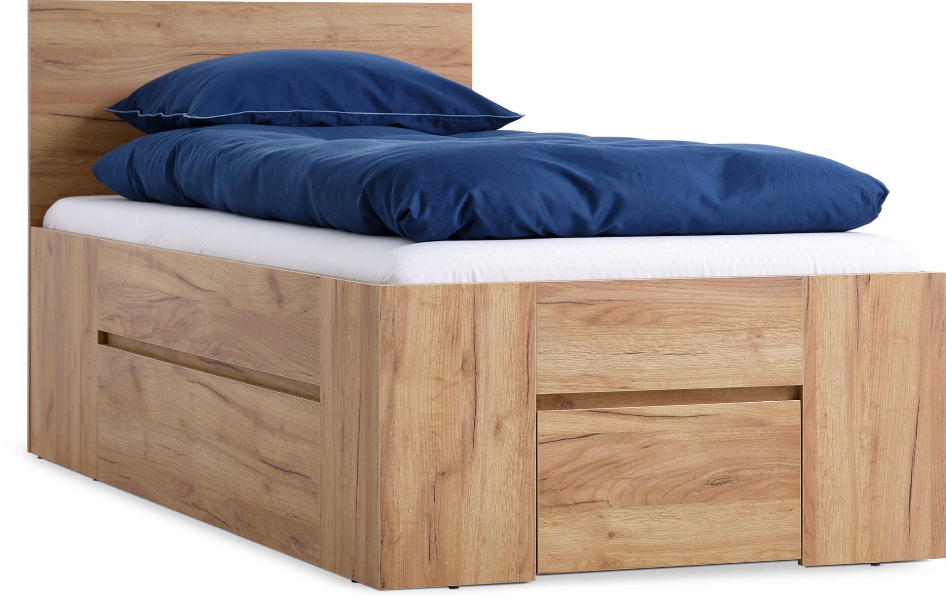 Estructura cama 90x200 LIMFJORDEN 3 cajones roble 