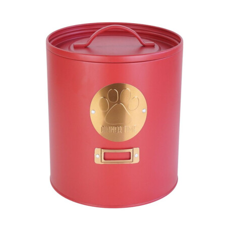 Lata para comida de perros Rojo con Dorado Lata para comida de perros Rojo con Dorado