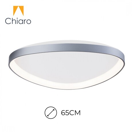 Plafón LED, Diseño triangular, Dimerizable 48W 65CM PLATA