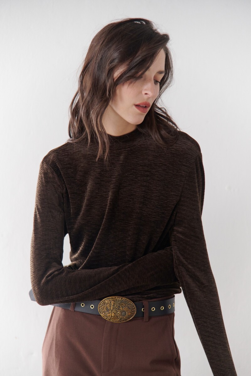 POLERA VELVET CHOCOLATE