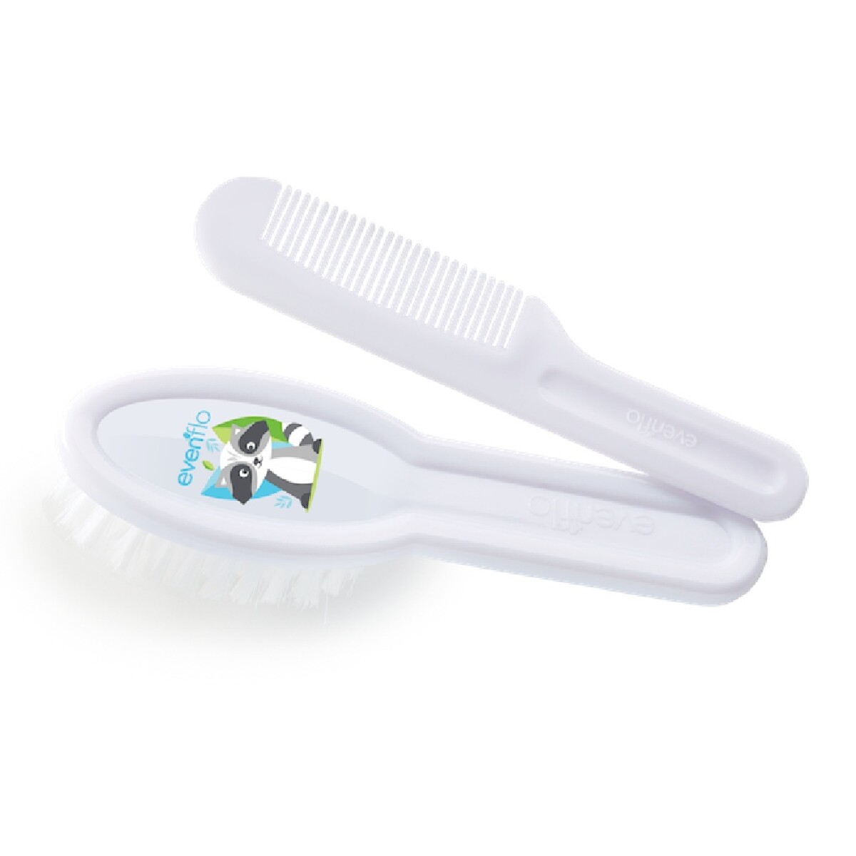 Set de Peine y Cepillo para Cuidado del Bebé Evenflo - Blanco 