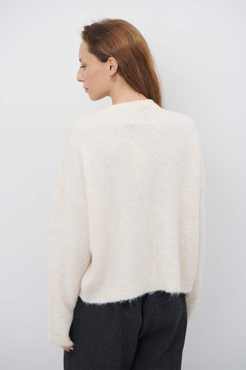 BUZO BORDADO FLOR NATURAL