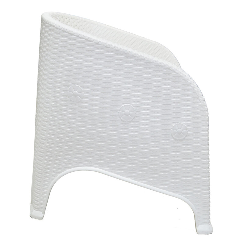 Sillón simil ratán BLANCO