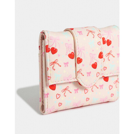 Billetera Estampada Rosa Claro