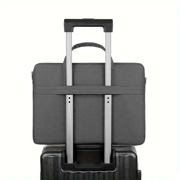 Maletin Bolso Notebook 15.6 Pulgadas Impermeable Portafolios Variante Color Gris
