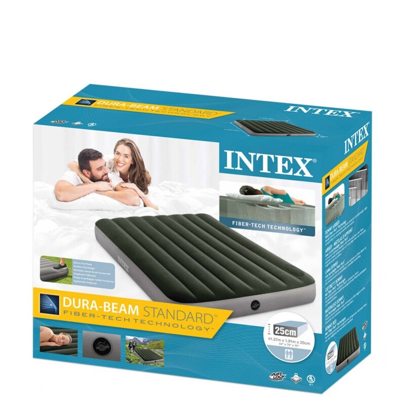INTEX COLCHON DURA-BEAM STANDARD DOWNY AIR BED 2 PLAZAS Intex Colchon Dura-beam Standard Downy Air Bed 2 Plazas