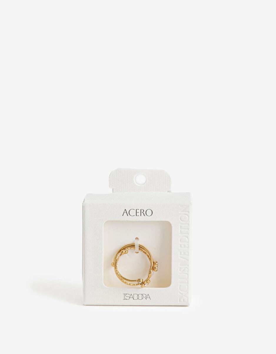 Sets Anillos Metal - Dorado 
