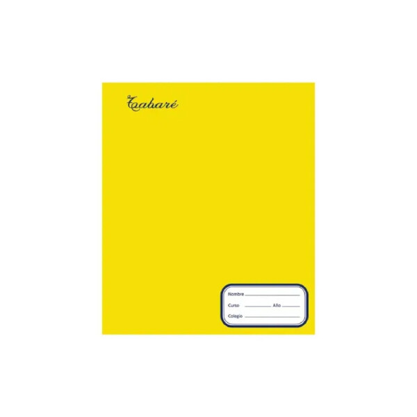 Cuaderno Tabaré cosido Única