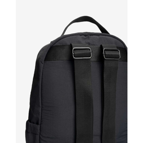 Mochila Con Bolsillo Delantero Y Laterales Negro