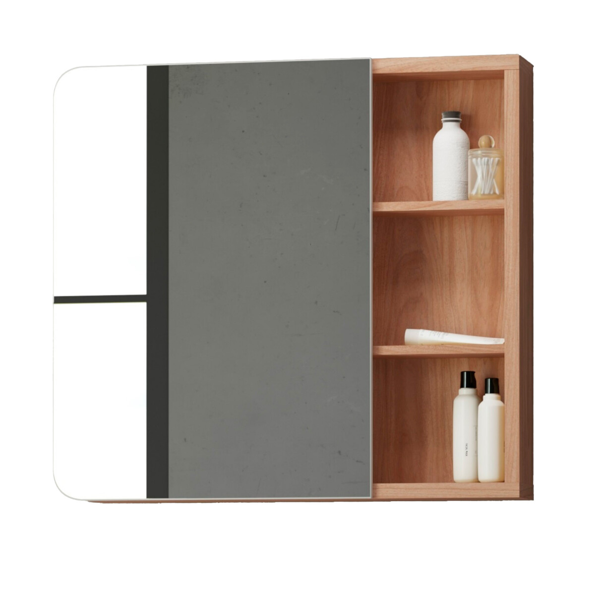 Armario Botiquin Modelo Madri Color Tau/blanco 80 Cm 