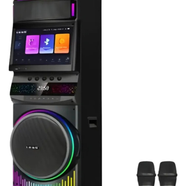 Parlante Torre Con Karaoke Y Pantalla Táctil Rgb 15.4" PARLANTE C/PANTALLA AXIOMA 1417 DP-1417