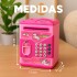 Alcancía Infantil Caja Fuerte Juguete Con Sonido Luces Variante Color Rosa
