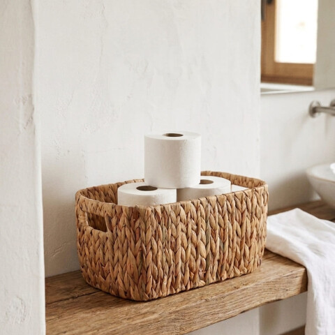 Cesta cuadrada Jacinto de agua Cesta cuadrada Jacinto de agua