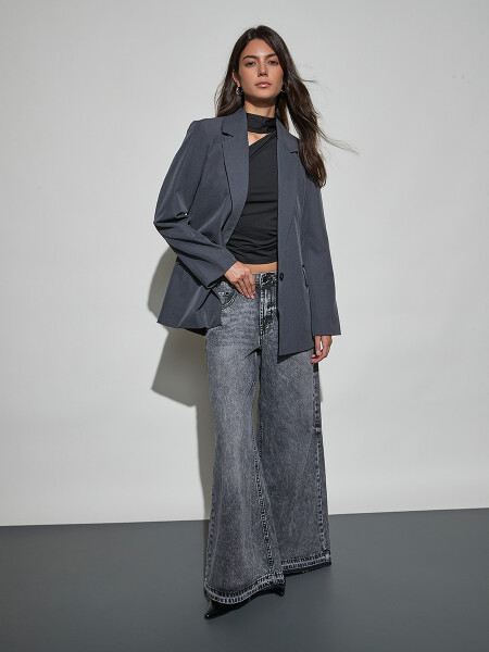 BLAZER GELDA GRIS OSCURO