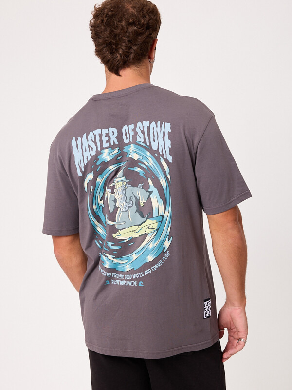 T-SHIRT ROGERS RUSTY Gris Oscuro