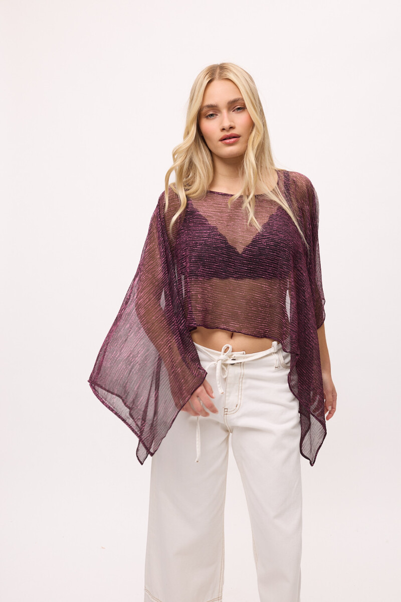 Poncho Sevilla Fucsia