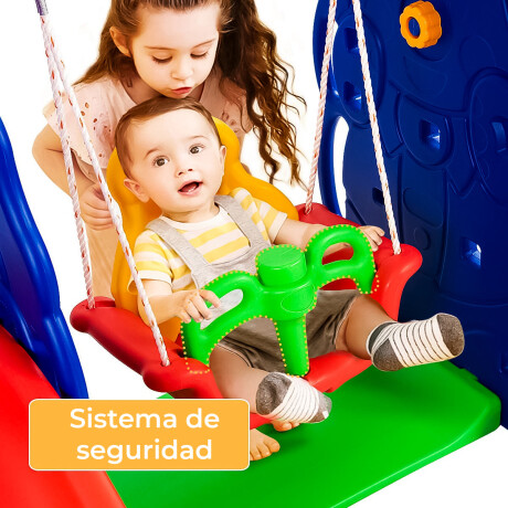 Set Infantil Tobogán 3 En 1 C/ Hamaca Y Aro De Basket Pla006003-m