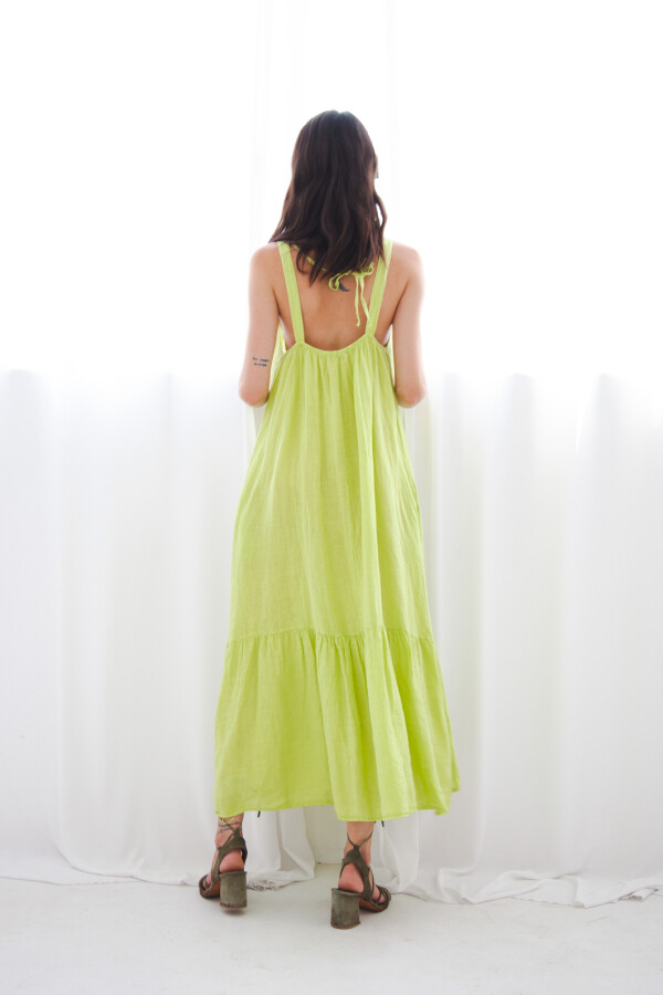 VESTIDO LINO VERACRUZ MANZANA