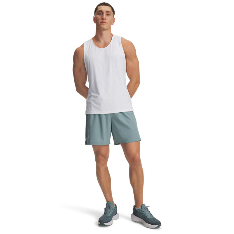 UA LAUNCH PRO 7'' SHORTS-BLU GRN-323