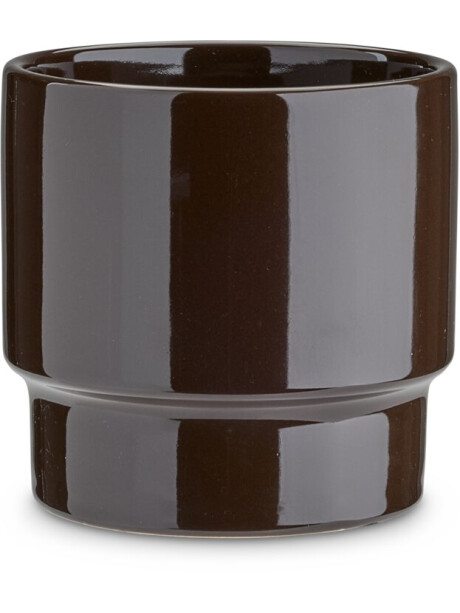 Maceta JASPER Ø14xH13 cm marrón osc. Maceta JASPER Ø14xH13 cm marrón osc.