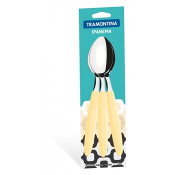 Cucharas de mesa Ipanema marfil x3 | Tramontina 23363/330 Cucharas de mesa Ipanema marfil x3 | Tramontina 23363/330