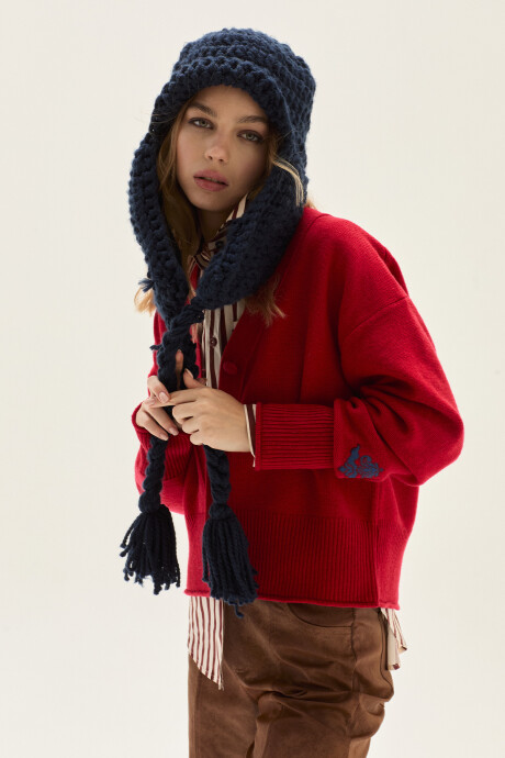 Cardigan Winter Rojo