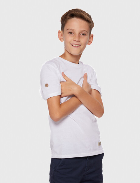 REMERA BÁSICA DE ALGODÓN Blanco