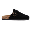 Zueco Country Cuero Mujer Negro
