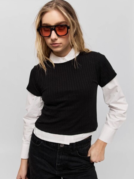 T-SHIRT P.CAKE SESTIERE NEGRO